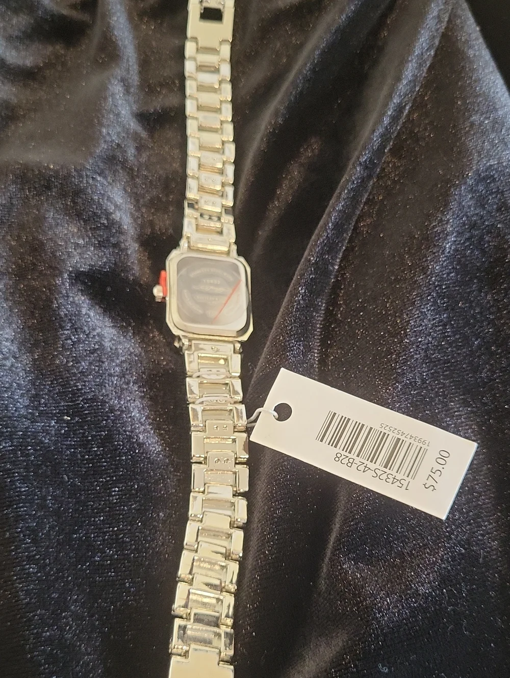 Ed Hardy Silver Crystal Pavé Women's Bracelet Watch